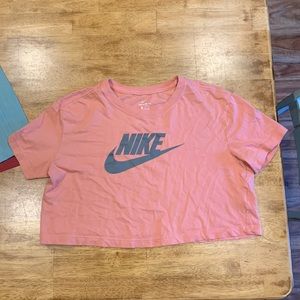 Pink/Orange Nike Crop Top